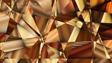 Soyut geometrik arka plan. vektör gradyan altın üçgen