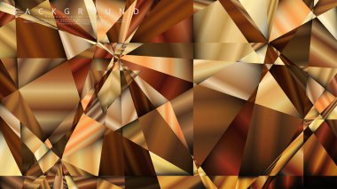 Soyut geometrik arka plan. vektör gradyan altın üçgen