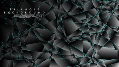 Soyut Arka Plan Geometrik lüks çokgen desenleri ile. Mavi Işık üçgen çizgisi