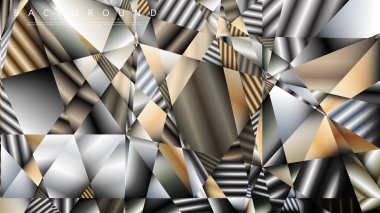 Soyut geometrik arka plan. vektör gradyan metal üçgen