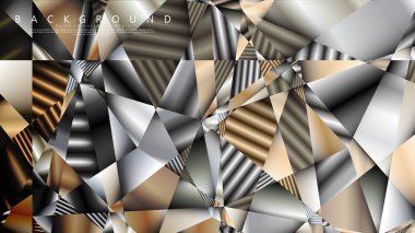 Soyut geometrik arka plan. vektör gradyan metal üçgen
