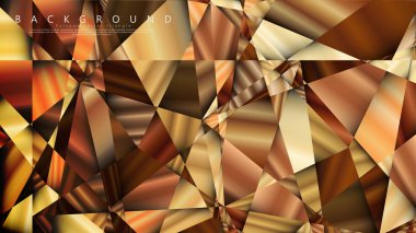 Soyut geometrik arka plan. vektör gradyan altın üçgen