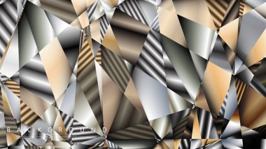 Soyut geometrik arka plan. vektör gradyan metal üçgen
