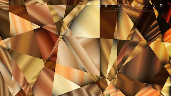 Soyut geometrik arka plan. vektör gradyan altın üçgen