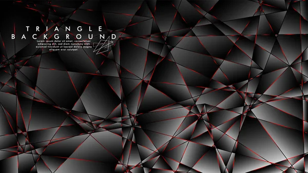 Soyut Arka Plan Geometrik Lüks çokgen desenleri ve Kırmızı üçgen çizgileri ile