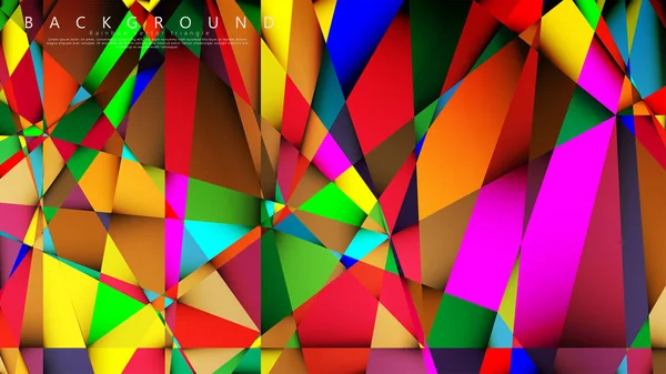 Açık Çok Renkli Gökkuşağı vektör arka plan mozaik üçgen. Degradeler ve saydamlık ile geometrik illüstrasyon tarzı. Üçgen desen tasarımı