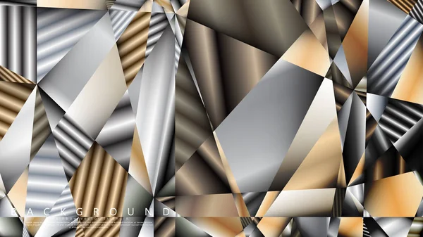 Soyut geometrik arka plan. vektör gradyan metal üçgen