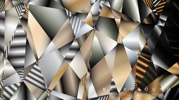 Soyut geometrik arka plan. vektör gradyan metal üçgen