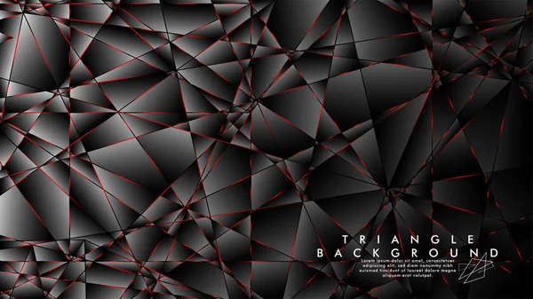 Soyut Arka Plan Geometrik Lüks çokgen desenleri ve Kırmızı üçgen çizgileri ile