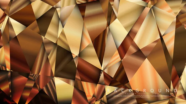 Soyut geometrik arka plan. vektör gradyan altın üçgen