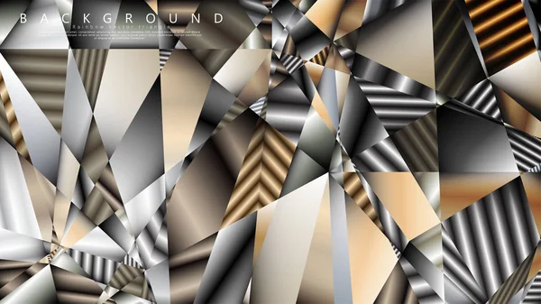 Soyut geometrik arka plan. vektör gradyan metal üçgen