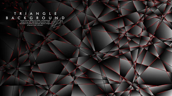 Soyut Arka Plan Geometrik Lüks çokgen desenleri ve Kırmızı üçgen çizgileri ile
