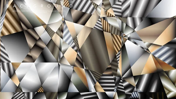 Soyut geometrik arka plan. vektör gradyan metal üçgen