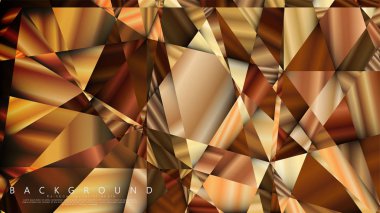 Soyut geometrik arka plan. vektör gradyan altın üçgen