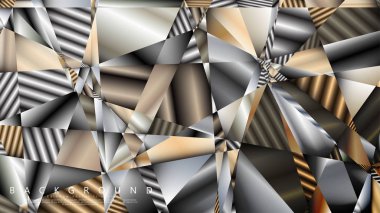 Soyut geometrik arka plan. vektör gradyan metal üçgen