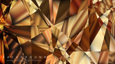 Soyut geometrik arka plan. vektör gradyan altın üçgen