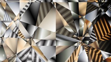 Soyut geometrik arka plan. vektör gradyan metal üçgen