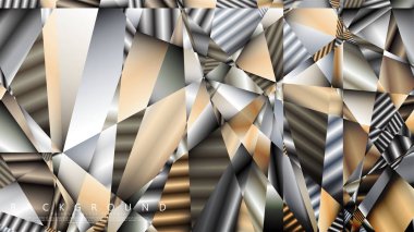 Soyut geometrik arka plan. vektör gradyan metal üçgen