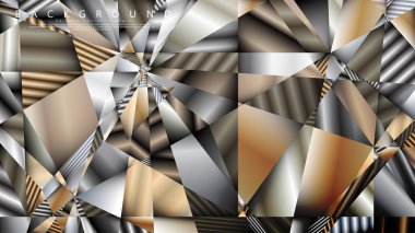 Soyut geometrik arka plan. vektör gradyan metal üçgen