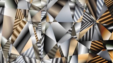 Soyut geometrik arka plan. vektör gradyan metal üçgen