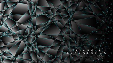 Soyut Arka Plan Geometrik lüks çokgen desenleri ile. Mavi Işık üçgen çizgisi