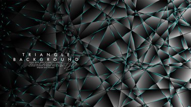 Soyut Arka Plan Geometrik lüks çokgen desenleri ile. Mavi Işık üçgen çizgisi