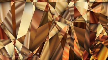 Soyut geometrik arka plan. vektör gradyan altın üçgen