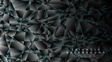 Soyut Arka Plan Geometrik lüks çokgen desenleri ile. Mavi Işık üçgen çizgisi