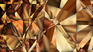 Soyut geometrik arka plan. vektör gradyan altın üçgen