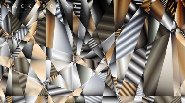 Soyut geometrik arka plan. vektör gradyan metal üçgen