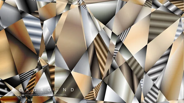 Soyut geometrik arka plan. vektör gradyan metal üçgen