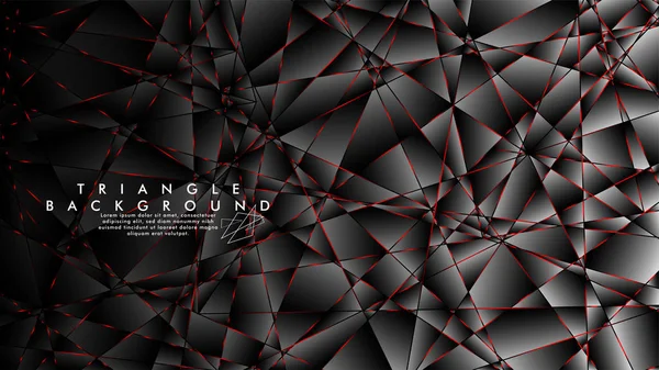 Soyut Arka Plan Geometrik Lüks çokgen desenleri ve Kırmızı üçgen çizgileri ile
