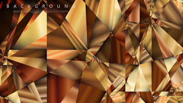 Soyut geometrik arka plan. vektör gradyan altın üçgen