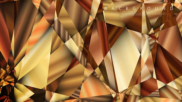 Soyut geometrik arka plan. vektör gradyan altın üçgen — Stok Vektör