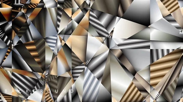 Soyut geometrik arka plan. vektör gradyan metal üçgen