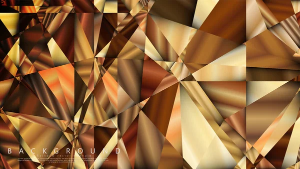Soyut geometrik arka plan. vektör gradyan altın üçgen