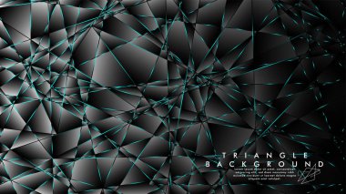 Soyut Arka Plan Geometrik lüks çokgen desenleri ile. Mavi Işık üçgen çizgisi