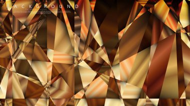 Soyut geometrik arka plan. vektör gradyan altın üçgen