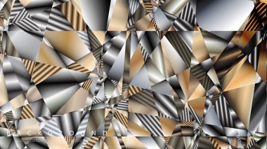 Soyut geometrik arka plan. vektör gradyan metal üçgen