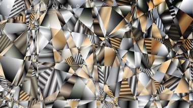 Soyut geometrik arka plan. vektör gradyan metal üçgen