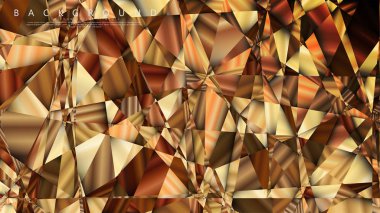 Soyut geometrik arka plan. vektör gradyan altın üçgen