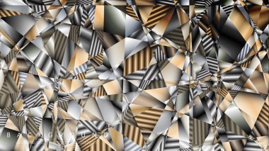 Soyut geometrik arka plan. vektör gradyan metal üçgen