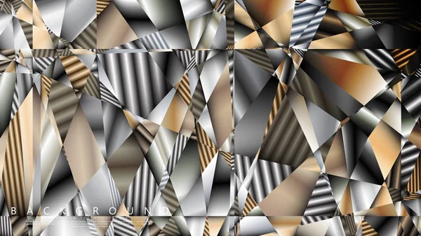 Soyut geometrik arka plan. vektör gradyan metal üçgen