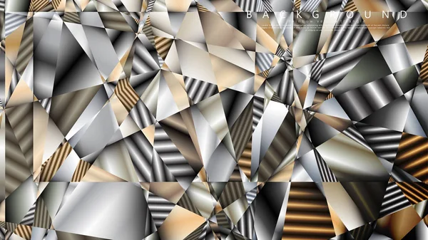 Soyut geometrik arka plan. vektör gradyan metal üçgen