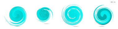 Modern soyut grafik öğelerinin toplanması. Girdap vektör arka planı. Logo tasarımı, broşürler veya sunumlar için şablonlar. Vektör çizimi