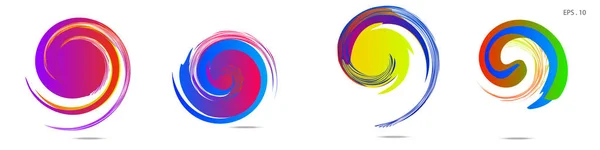 Vortex vector background. Templates for logo design, leaflets or presentations. Vector illustration — Stock Vector