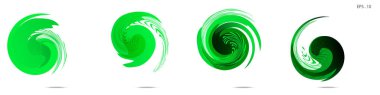 Modern soyut grafik öğelerinin toplanması. Girdap vektör arka planı. Logo tasarımı, broşürler veya sunumlar için şablonlar. Vektör çizimi