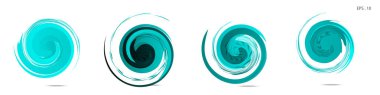 Modern soyut grafik öğelerinin toplanması. Girdap vektör arka planı. Logo tasarımı, broşürler veya sunumlar için şablonlar. Vektör çizimi