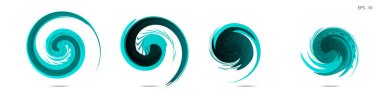 Modern soyut grafik öğelerinin toplanması. Girdap vektör arka planı. Logo tasarımı, broşürler veya sunumlar için şablonlar. Vektör çizimi
