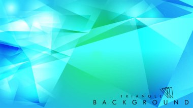 Eps 10'da tasarımda kullanım için soyut vektör üçgeni arka planı